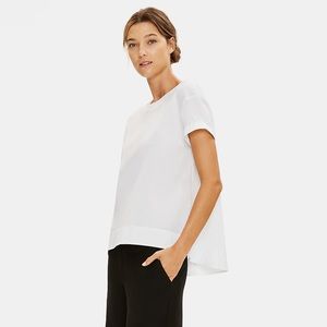EILEEN FISHER Organic Cotton Short-Sleeve Top